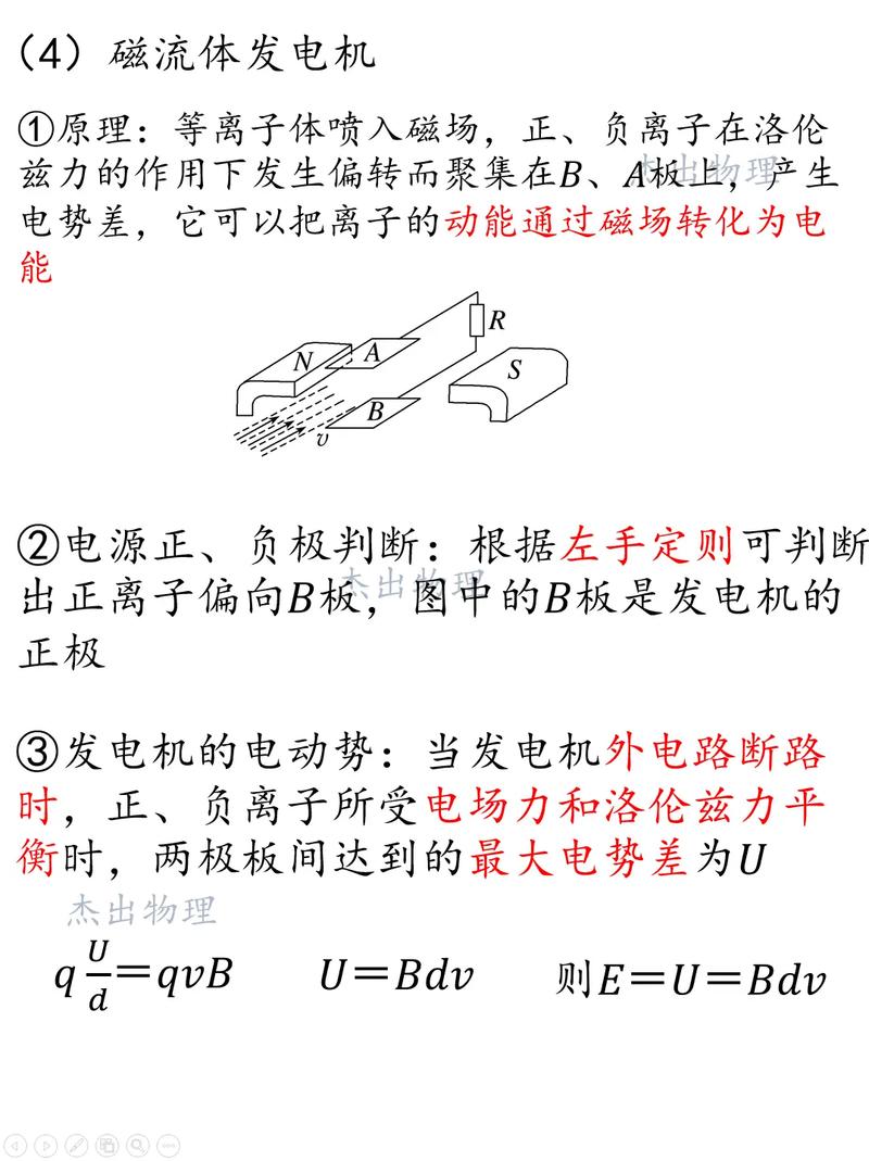 磁流體發(fā)電機(jī)高中物理，磁流體發(fā)電機(jī)原理